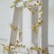 15 ft LED Metallic Gold Rose Leaves Garland Battery Operated Fairy Lights Party